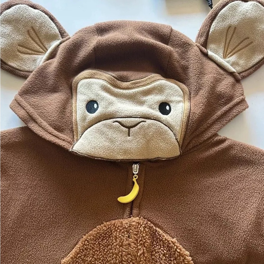 Spirit Halloween Monkey Onesie Unionsuit Pajama Halloween Costume Small